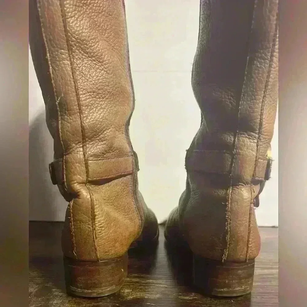 Tory Burch ‘Amanda’ Brown Leather Knee-High Boots | US Women's Size 6.5